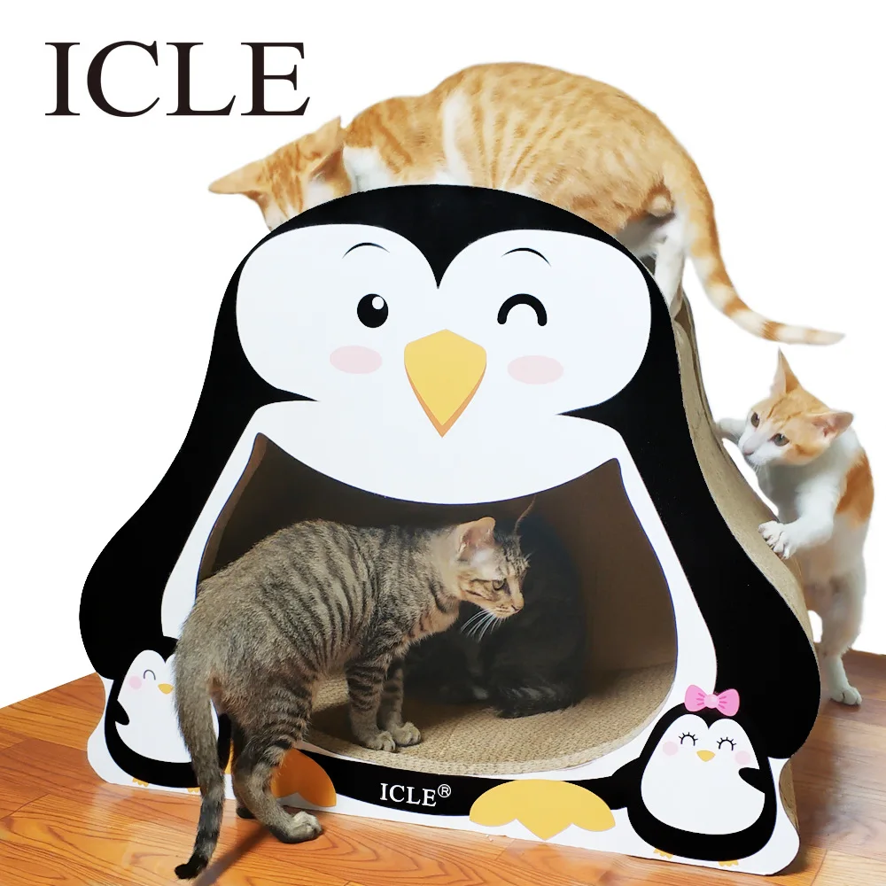 Пингвин домик для кошек Мебель для кошек дерево скалолазание когтеточка Кошка Когтеточка котенок игровой дом Condos Домашние животные собачьи кровати