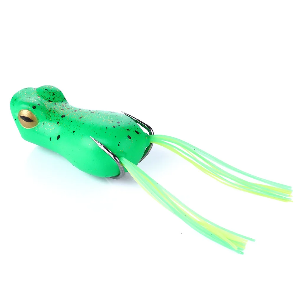 

6PCS 5cm 12g Soft Ray Frog Fishing Lures Double Japen Hooks Isca Artificial Popper Wobbler Baits Pesca Fishing