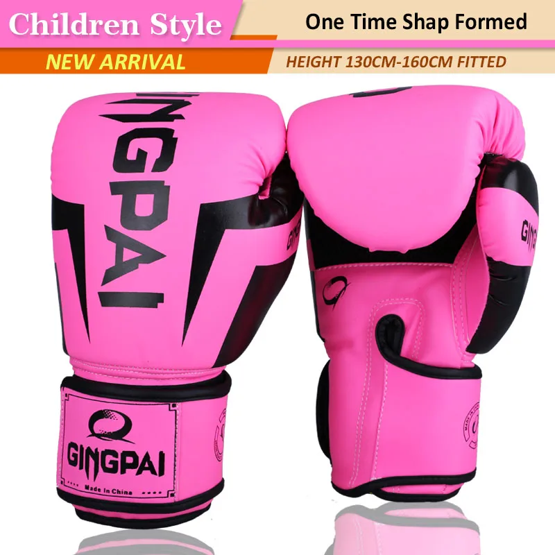 

Good quality Breathable PU leather 4-10 years child babies kids kick fighting boxing gloves muay thai carton funny boxe gloves