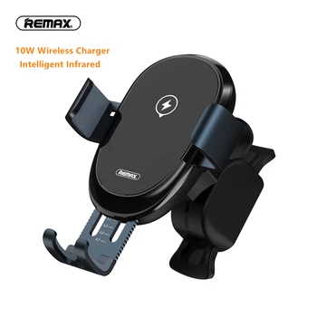 

Remax Qi Car Wireless Charger For iPhone Xs Max Xr X Samsung S10 S9 Intelligent Infrared Fast Wirless Charging Car Phone Holder