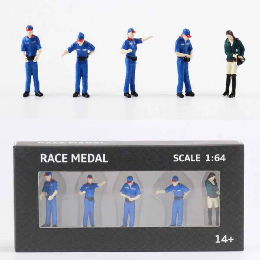 

1box/lot 1/64 architecture model plastic scale worker for oil company building