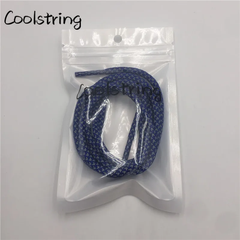 Coolstring выделить 3 м круглые шнурки отражающие Цветной обуви строка Прохладный светло-фиолетовые кружевные индивидуальная безопасность легко галстуком-бабочкой модная обжимной