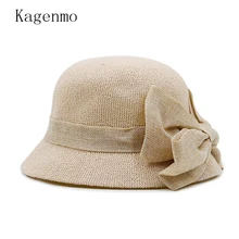 

Kagenmo Women Summer Bucket Hats Outdoor Lace Rosette Mesh Sun Hat Fashion Female Shopping Summer Fishing Hat Cap