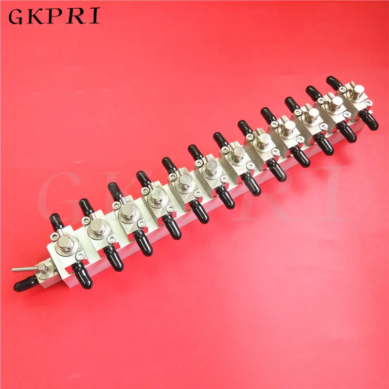 

Quality Aluminum manual clean valve for Eco solvent UV plotter Flora Infinity Docan Zhongye manual clean device 3 ways 12 units