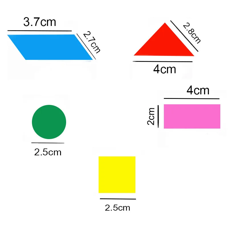 Montessori Wooden Math Puzzle Toys for Children Early Education Teaching Math Toys Wood Sensory Preschool Geometry Gifts 6