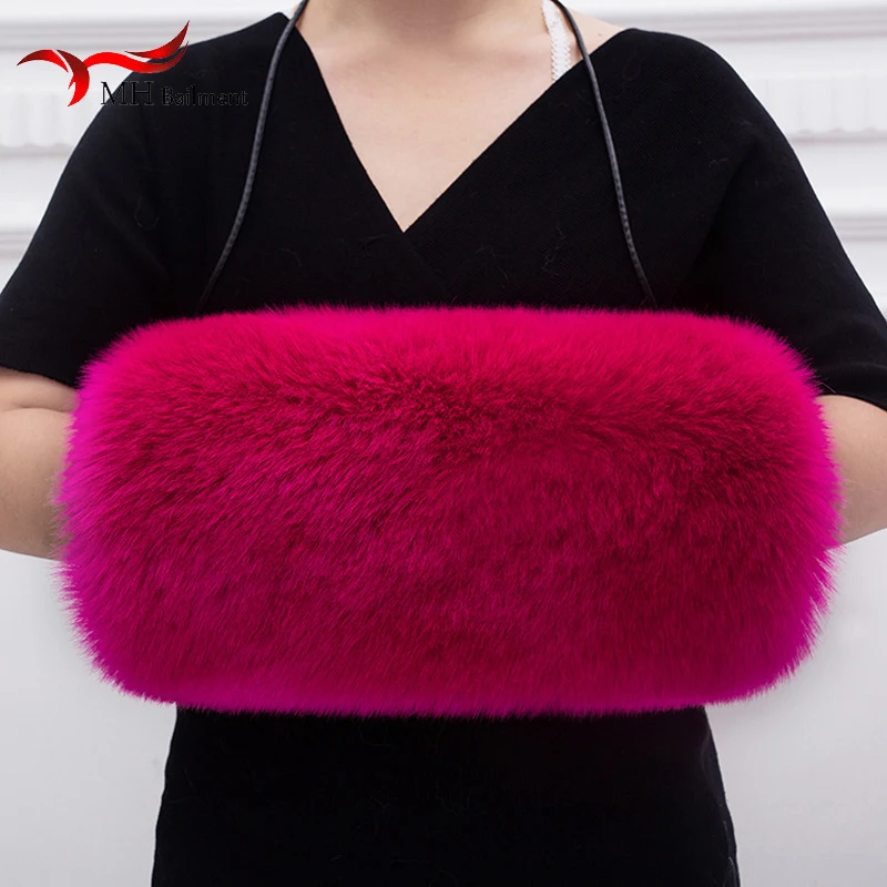  Warm handkerchief winter new thickening imitation fox hair Warm hand treasure artificial fur Warm h