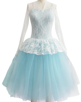 

Children Dance Costumes Ballet Skirt Spring And Autumn Long Sleeves Dress Two Pieces Of Practice Uniforms Lace Adult Dance Skirt