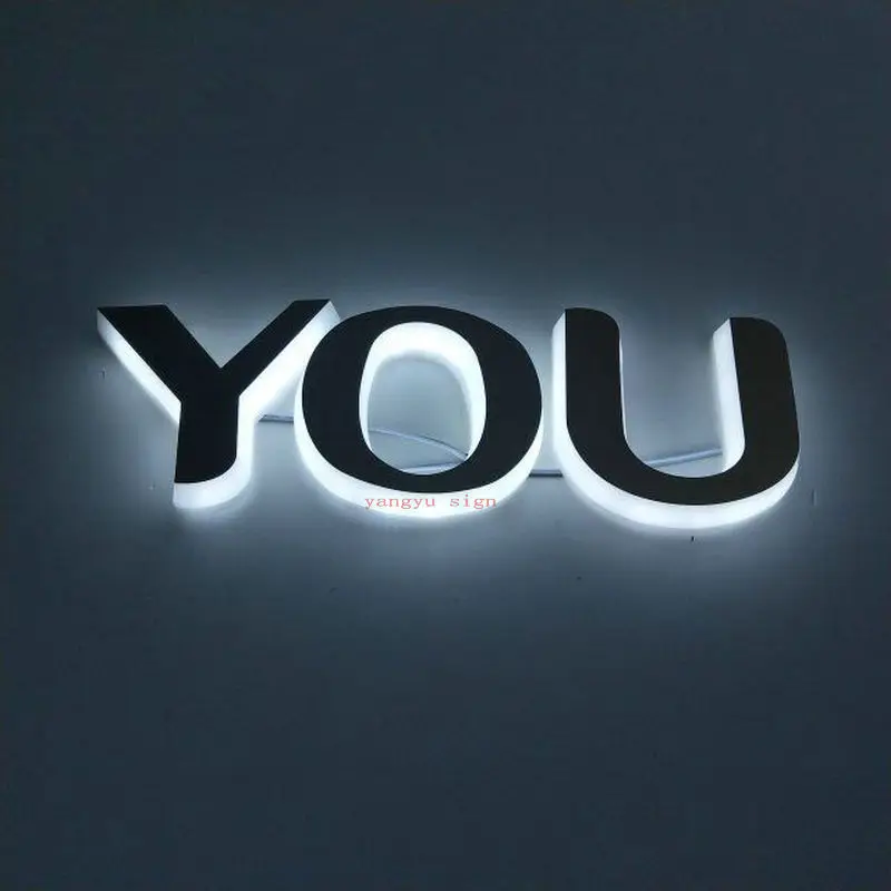 

letters shop Custom acrylic RGB flashing light up name sign board