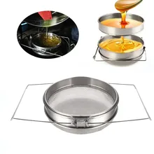 Двойное ситечко для меда фильтр сетчатый из нержавеющей стали инструмент пчеловода двухслойный фильтр из нержавеющей стали