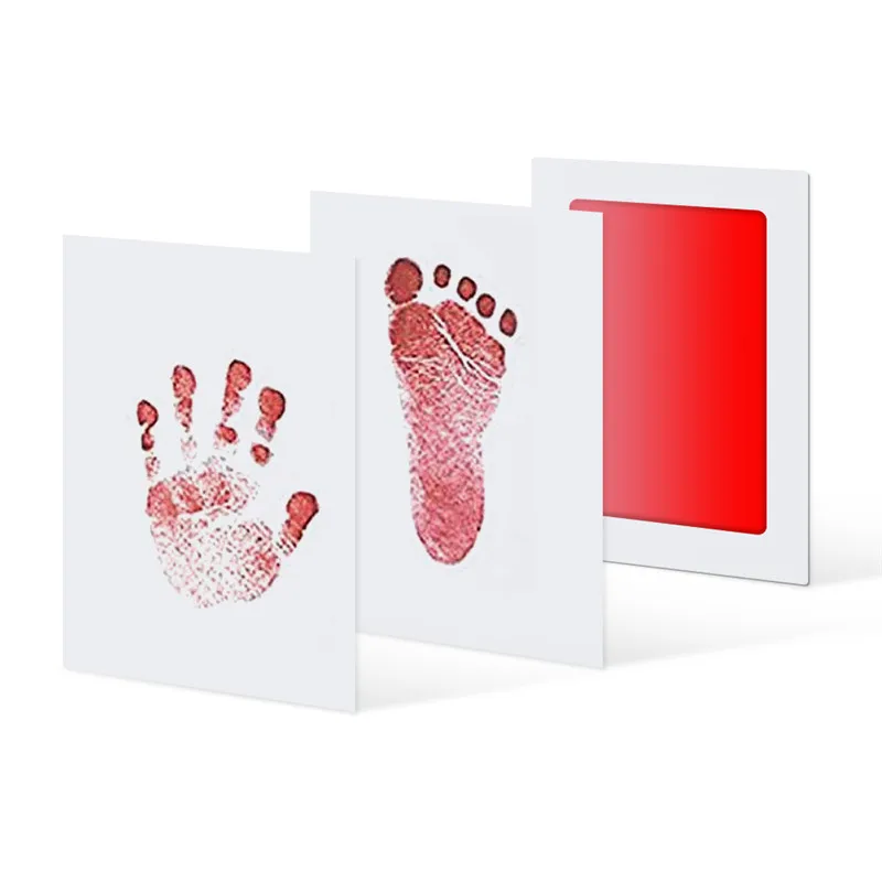 

Drop ship Baby Handprint Footprint Non-Toxic Newborn Imprint Hand Inkpad Watermark Infant Souvenirs Casting Clay Toys Gift