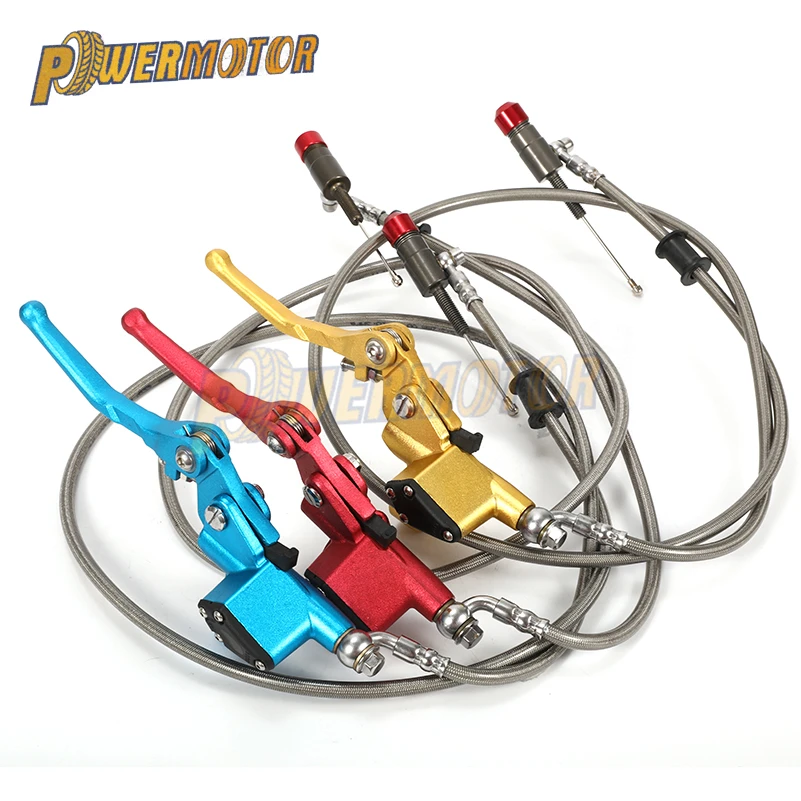 

Enduro Motorcycle Hydraulic Clutch Lever 900mm 1200mm Spare Parts Pit Bike Tuning Clutch Handle Rear Brake Motocross Accessories