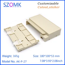 10 шт. 180*100*53 мм Высококачественный Пластиковый корпус для рейки-din корпус электроники пластиковый ПЛК пластмассовый корпус прибора