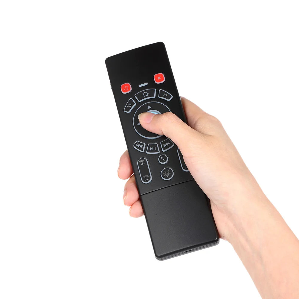 2.4GHz 6-Axis Backlit Air Mouse Wireless Keyboard w/ Touchpad IR Learning Remote Control for Smart TV Android TV BOX Computer 2.4GHz 6-Axis Backlit Air Mouse Wireless Keyboard w/ Touchpad IR Learning Remote Control for Smart TV Android TV BOX Computer