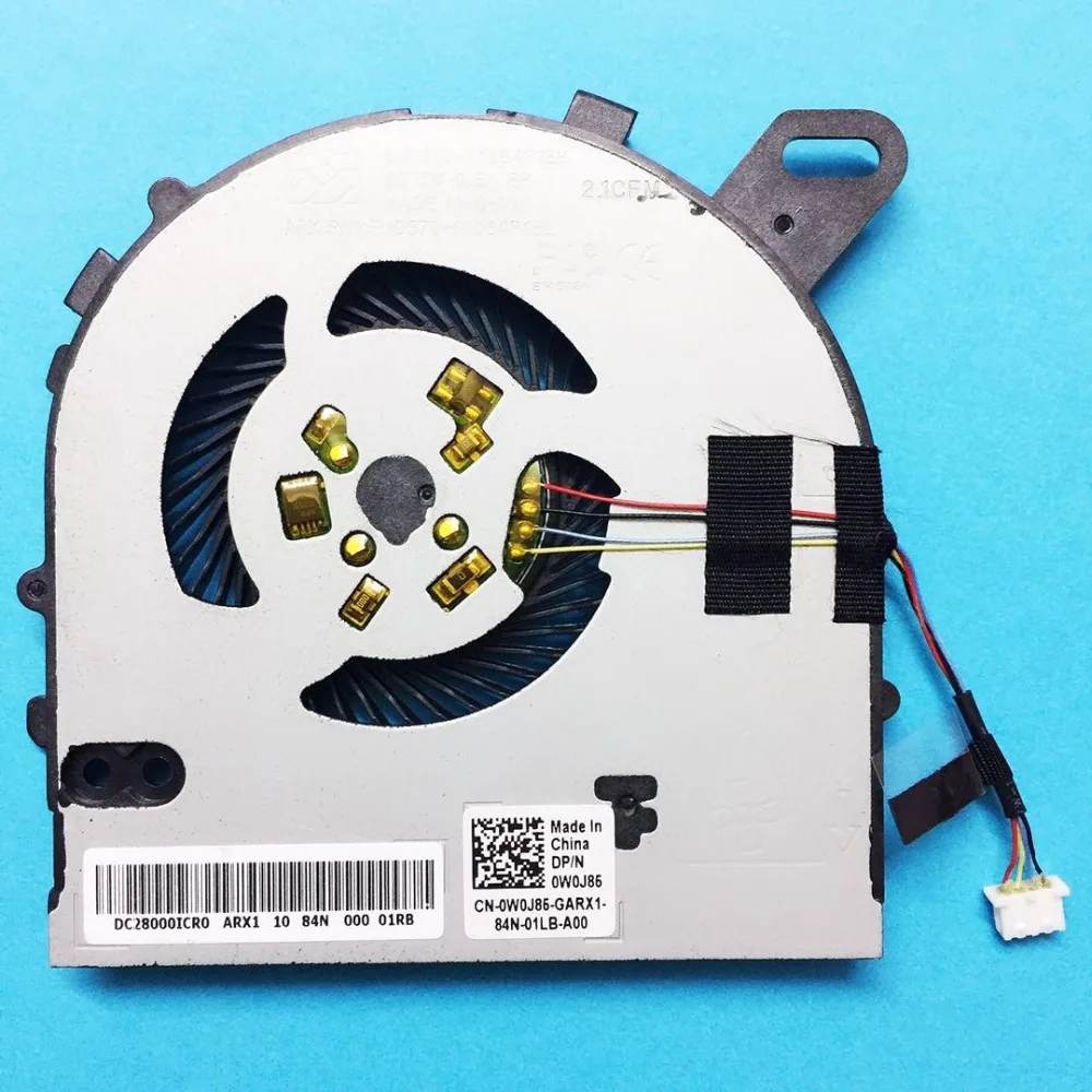 New laptop CPU cooling fan Cooler radiator for DELL inspiron 14 7460 15 7560 7572 Vostro 5468 5568 DP/N 0W0J85 CN-0W0J85