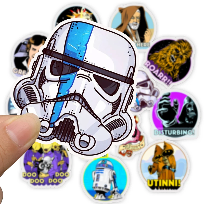 50 PCS STAR WARS Stickers Pack Movies Character Sticker For DIY Skateboard Motorcycle Luggage Laptop Cartoon Sticker Sets