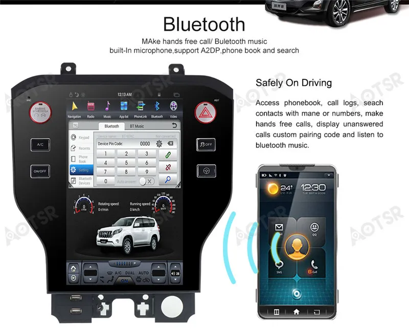 11," Tesla стиль Android7.1 автомобильный без DVD плеер gps навигация для Ford Mustang стерео Satnav wifi блок multimedi