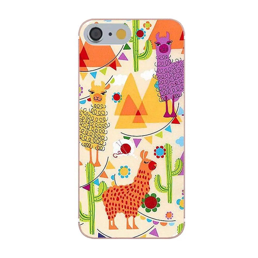 Tpwxnx милый мультфильм животных ламы альпаки 02 для Apple iPhone 4 4S 5 5C 5S SE 6 6S 7 8 Plus