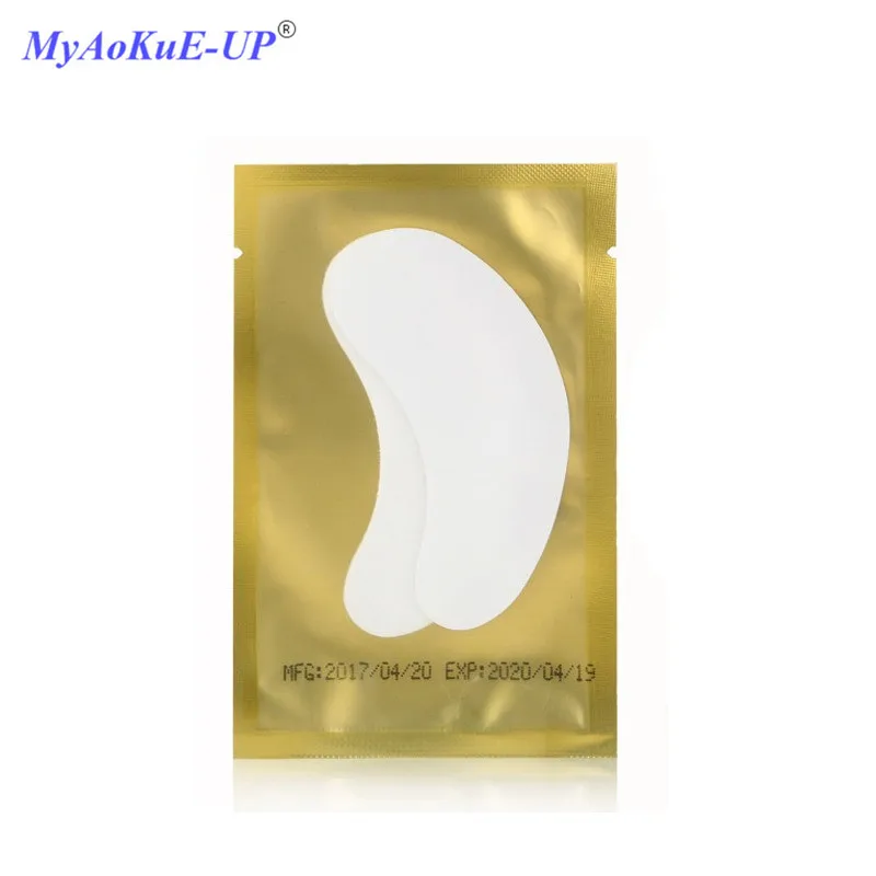 

Eyelash patches gel eye pads 100 pairs under eye pads for eyelash extension lint free makeup tools eyelashes paper patches