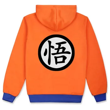 

Anime Dragon Ball SON GOKU Hoodies Casual Cotton Print Autumn Winter Zipper Hoody Cosplay Sweatshirts Clothes