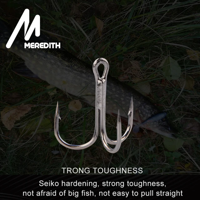 Hook Inchigh Carbon Steel Treble Fishing Hooks 20pcs - Bass Lake Round Bend