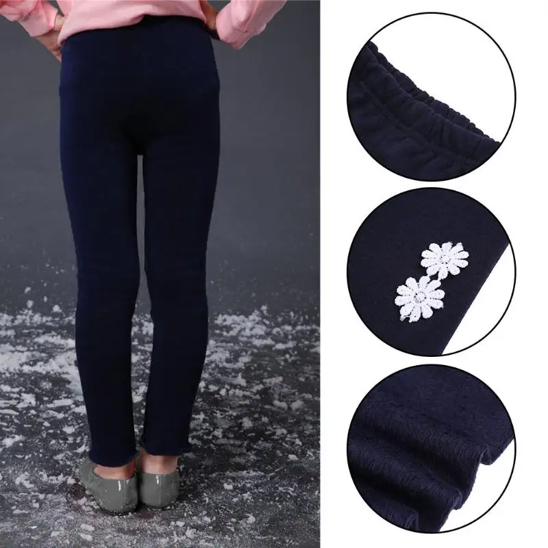 

Baby Leggings for Girls Pants 2017 Winter Warm Short Plush Thick Girls Leggings Kids Clothes Children Skinny Trousers Leggings