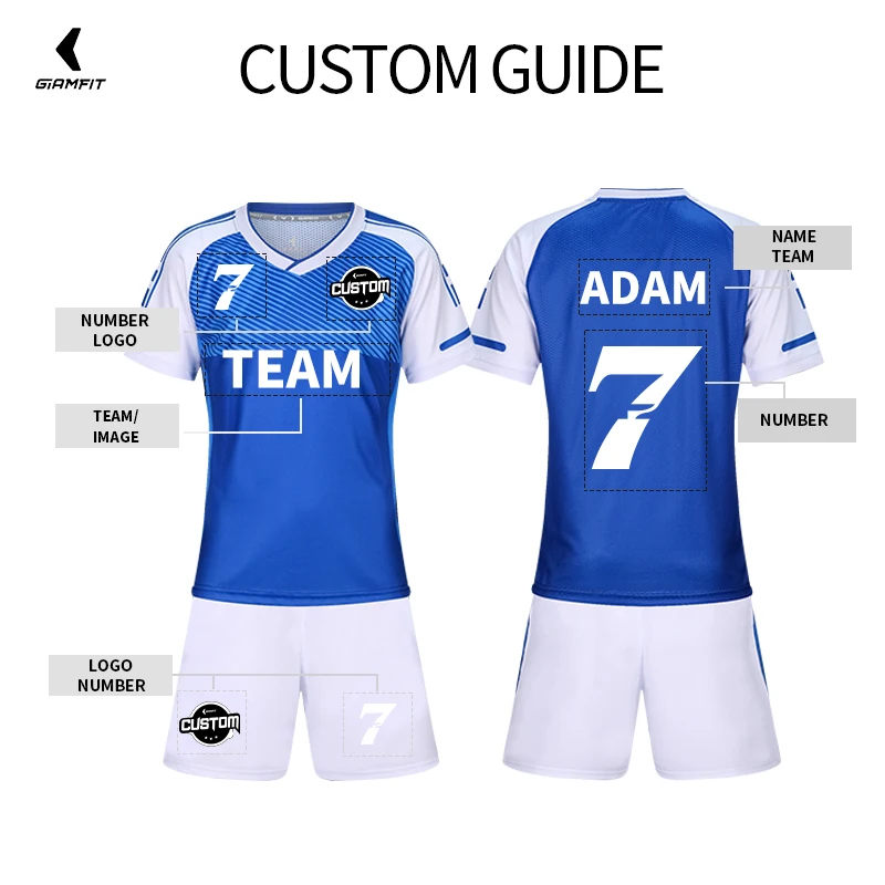 Custom Kids Football Jersey Set Personalized Soccer Uniforms for Youth Boys Sports Kit image 4