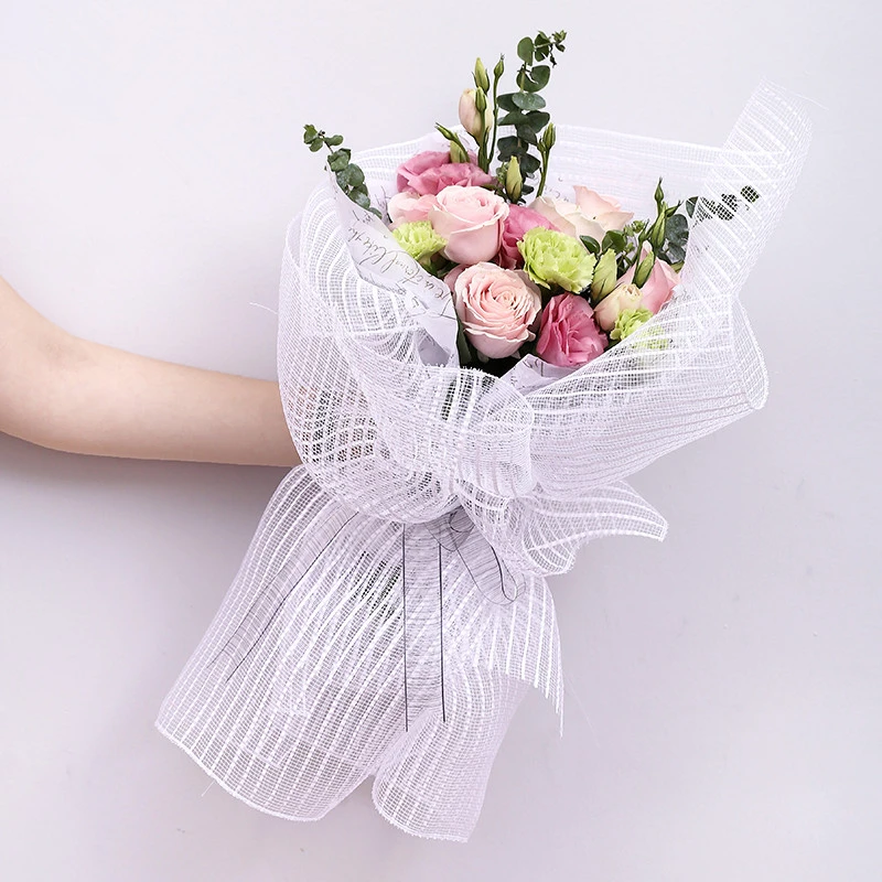 花のラッピングメッシュロールスロイス花屋花束ギフト包装花ラップ用品55センチ 8ヤード パーティー用自作デコレーション Aliexpress