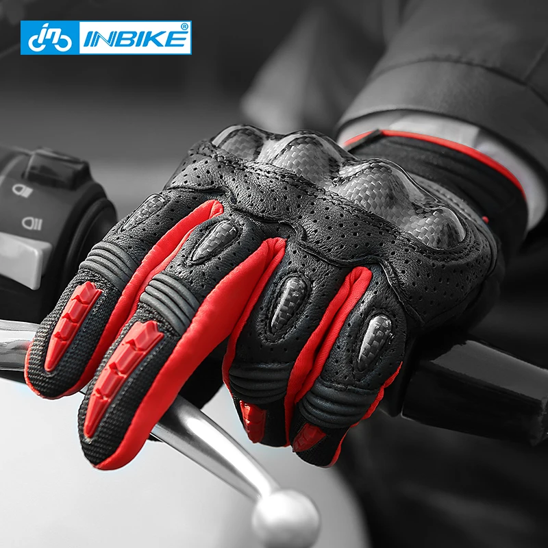 

Professional Motorcycle Gloves Men Protect Hands Full Finger Moto Gloves Touch Screen Downhill Cycling Racing Leather Gloves