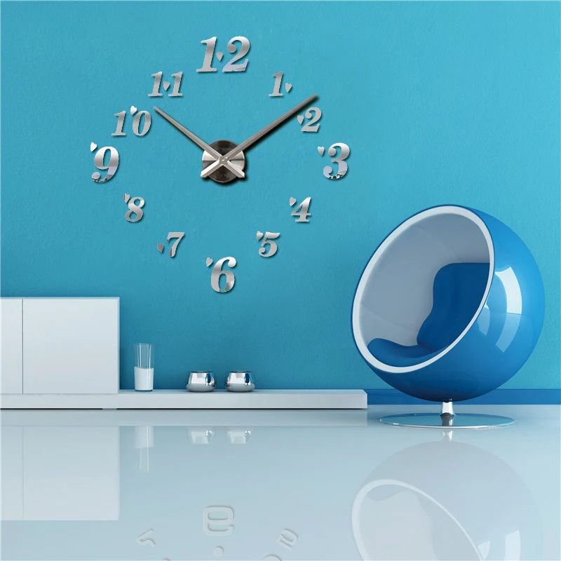 Топ Мода 3d настенные часы reloj de pared кварцевые часы краткое diy часы гостиная большие декоративные horloge murale наклейки