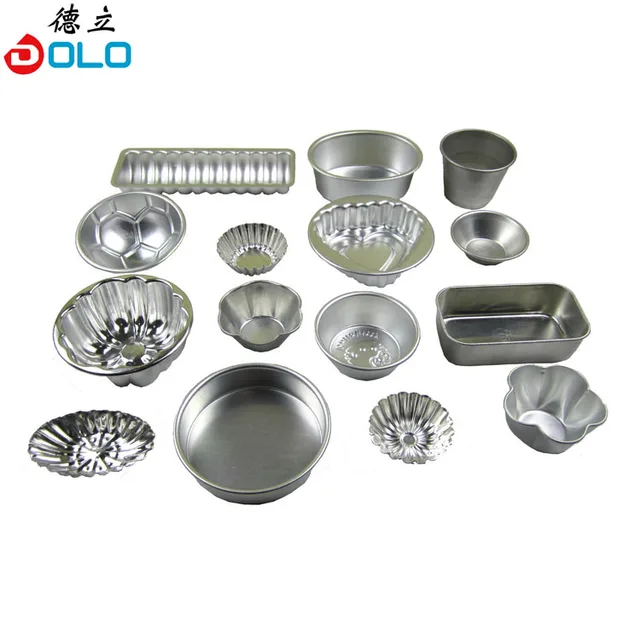 Aluminum bakeware , 15 items in 1 set , small round petals love toast