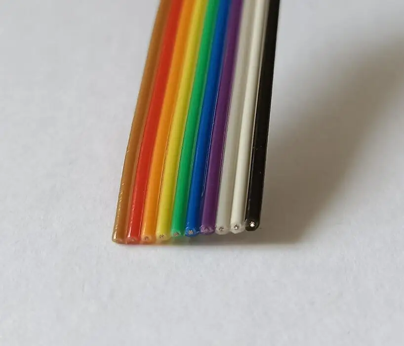 1 27 мм 10/14/16/20/26/34/40/50Pin цветной dupont параллельный плоский кабель провод 5 м/1 лот |