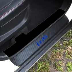 Углеродного волокна винил Стикеры автомобиль порога защитник Накладка для HYUNDAI IX35 автомобильные аксессуары