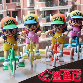 

New Hot Akira Toriyama Dr Slump Arale Bicycle Super Cute Classic Comic Anime 25CM Figure Toys