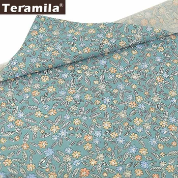 

Teramila Tissu Optional Size Meter Green Telas Bedding Patchwork Quilting Cloth Tecido 100% Cotton Sewing Textile Floral Fabric