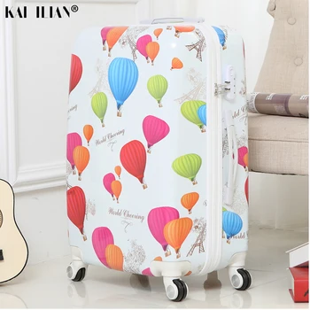 

20'' Cabin trolley Luggage 24 inch ABS+PC suitcase carry on rolling Luggage Cartoon travel suitcase with wheels 26'' big bag