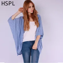 Women Cardigan Women’s Fashion Shirt Loose Causal Bat Fashion Autumn Top Jacket 2017 Shawl Laby Black Blue Plus size Outwear