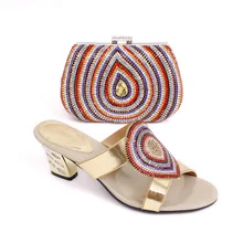 Factory direct sales Free Shipping high quality Italian shoes and bags to match women/italian shoes with matching bag MQQ1-6