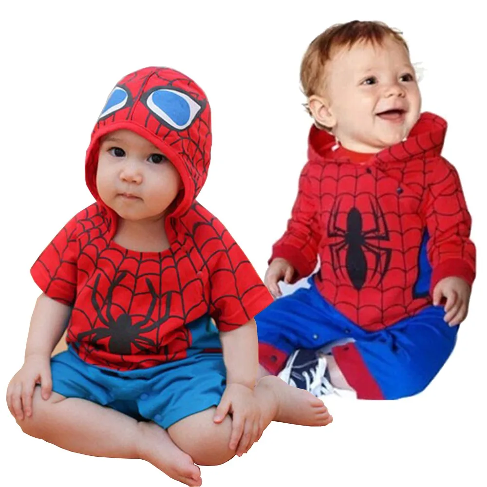 Spiderman-Baby-Boy-Romper-Newborn-Costume-Toddler-Playsuit