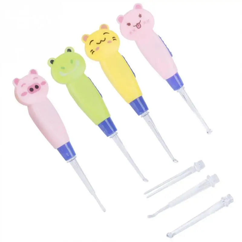 Baby children ear cleaner syringe LED Flashlight Earpick Earwax Remover