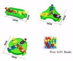 Лягушка прыжки Ласточки едят бусины настольные игры игрушки, многопользовательское взаимодействие родитель-ребенок Кормление весело