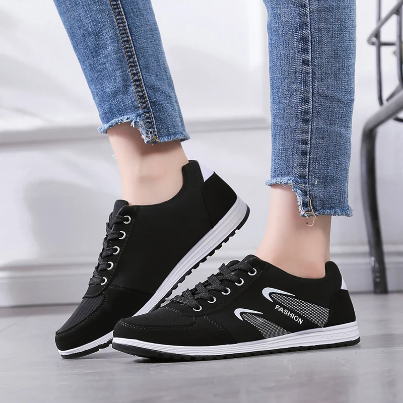 Leader Show Shoes Woman Breathable Outdoor Flyknit Brand Women Sneakers Spring Sport Shoes 2019  Woman Athletic Running Shoes