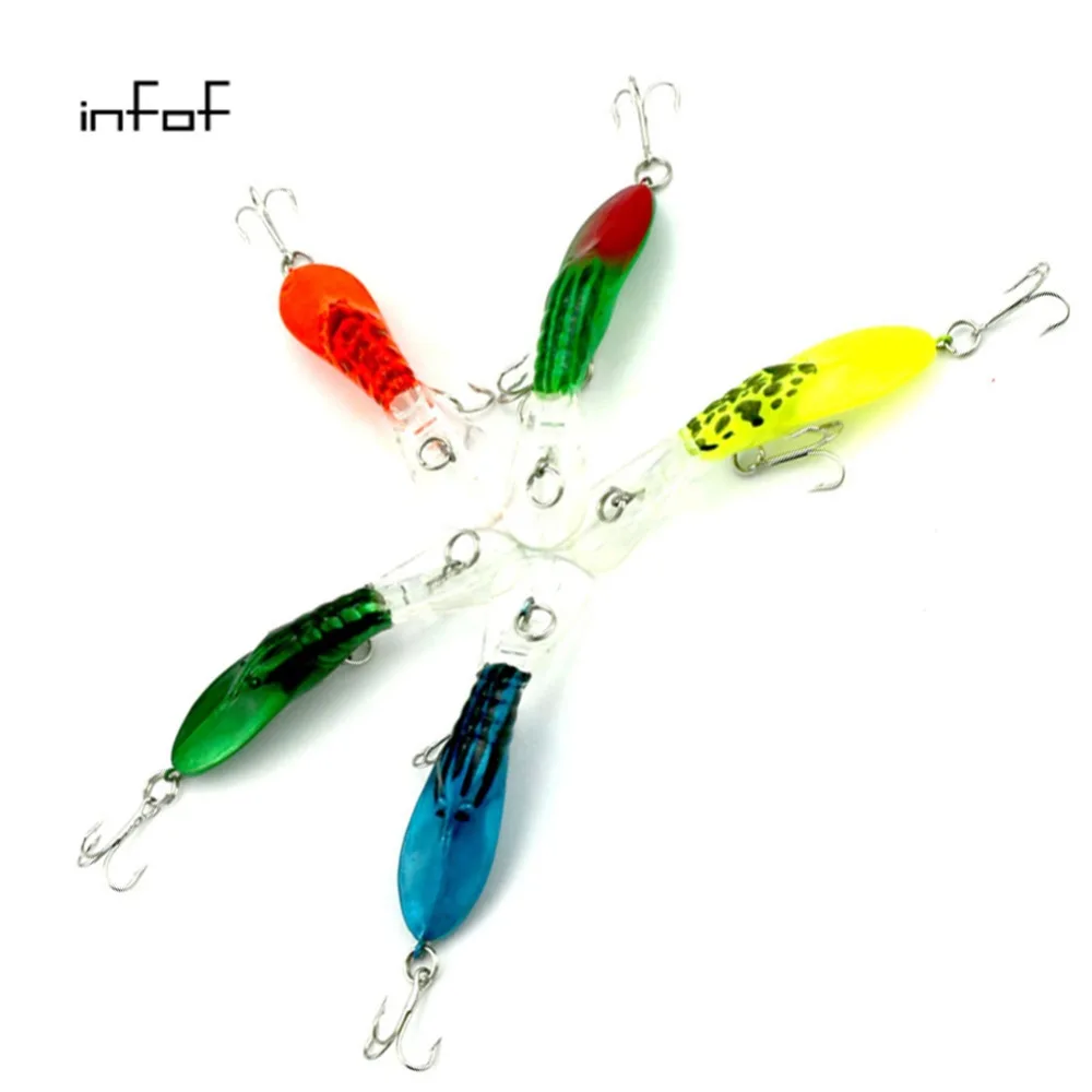 

5pcs 7cm/2.75in 4g/0.14oz Fishing Lure Floating Minnow Fishing Tackle Seawater Artificial Bait CrankBait Japan Hooks