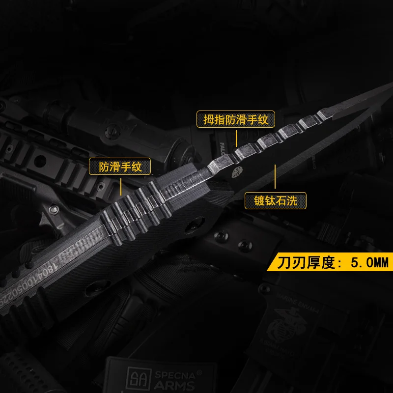 HX нож на открытом воздухе с фиксированным клинком 58Hrc K оболочкой охотничьи