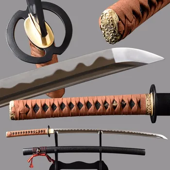 

Cutting Practice Japanese Samurai Katana Sword Manganese Steel Long Hi Blade Sharp Espadas Katana Japanese Style Home Decoration