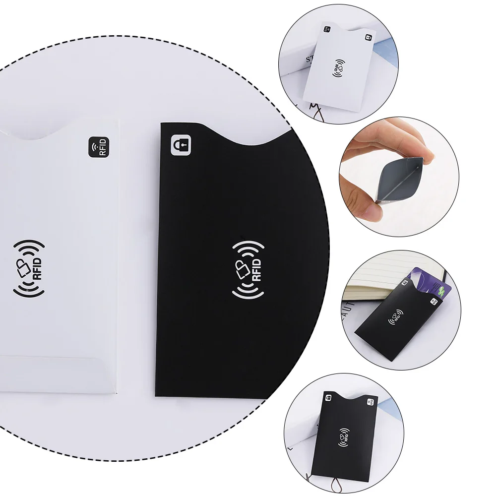 2Pcs RFID Card Holder Blocking Bank Anti thief Wallet Protect Case Aluminium Credit Cards Case Safety Reader Smart Shield wallet card holder card holder credit card holder card wallet