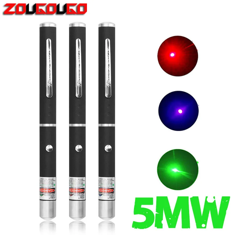 

Powerful Green/Red/Blue Purple Laser Pointer Pen Violet Teaching Presenter Beam Light High Power Hunting Laser
