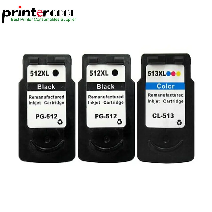 

Einkshop 3PK Ink Cartridge PG-512 CL-513 For Canon Pixma iP2700 MP230 MP240 MP250 MP252 MP480 MP280 MP490 MX350 MX360