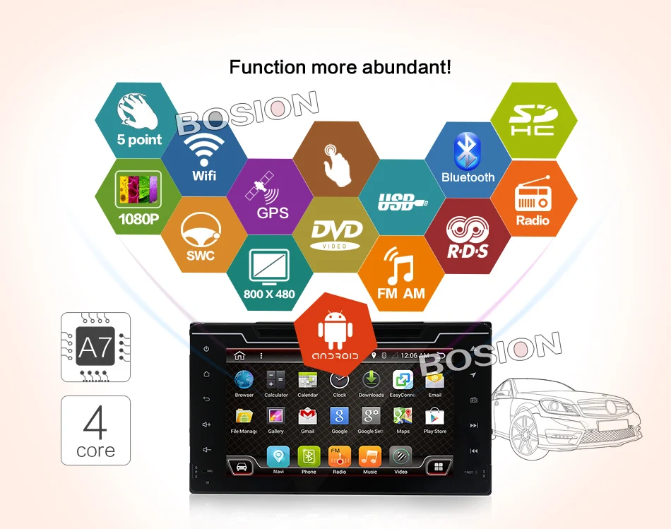 Clearance 8" 2 Din Android 7.1 car dvd radio autoradio gps navigation Radio Steering wheel controls For Toyota corolla 2016~2017 2