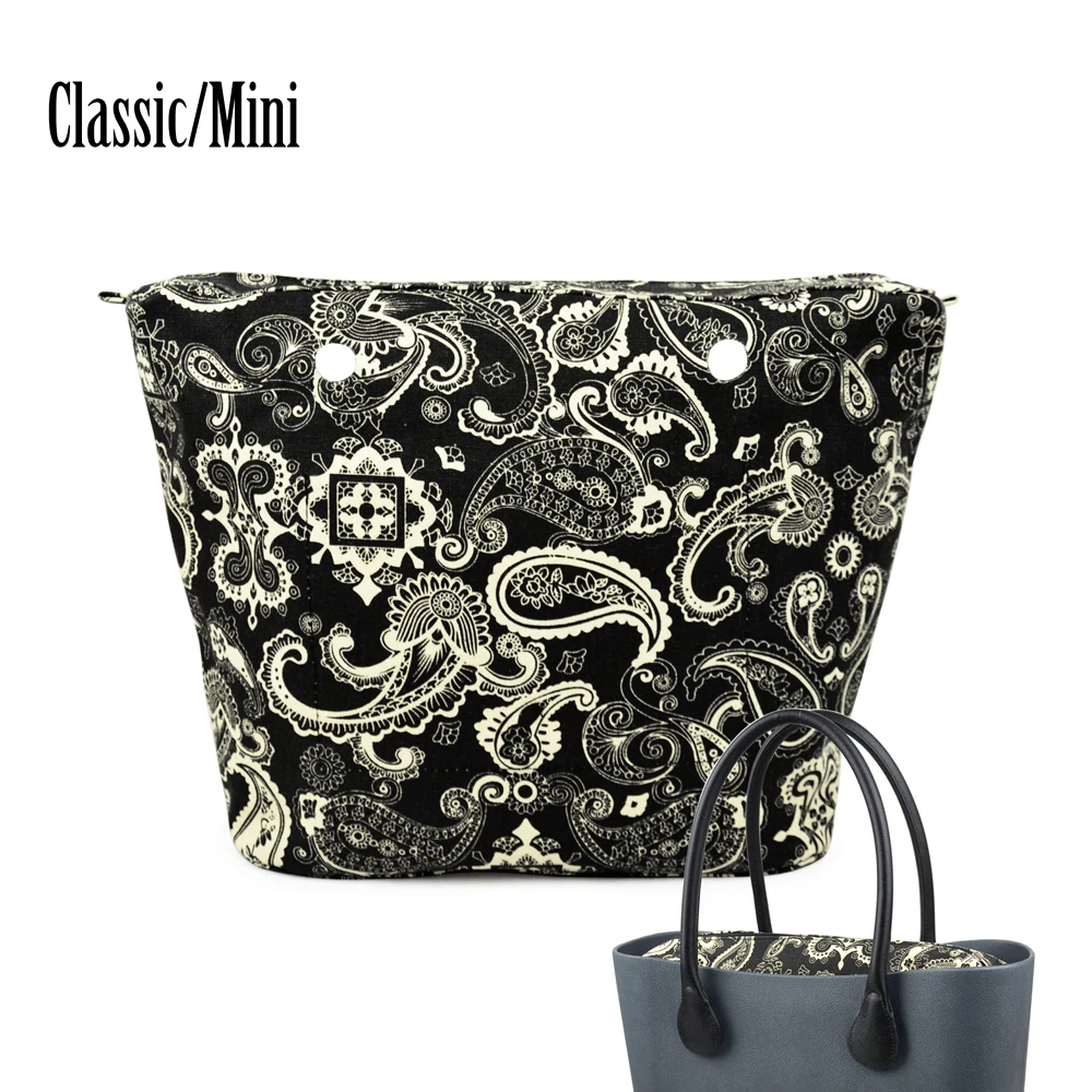 New colourful Inner lining Zipper Pocket lining for big classic Obag