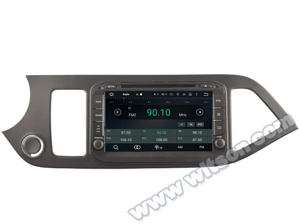 Perfect 8" Android 8.0 OS Car DVD Multimedia GPS Radio for Kia Morning/Picanto 2011 2012 2013 2014 2015 2016 2017 with 4GB RAM 32GB ROM 2
